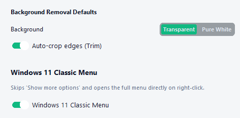 Fluxel Cutout Options