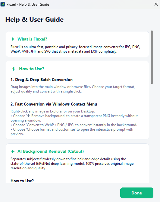 Fluxel Help and User Guide